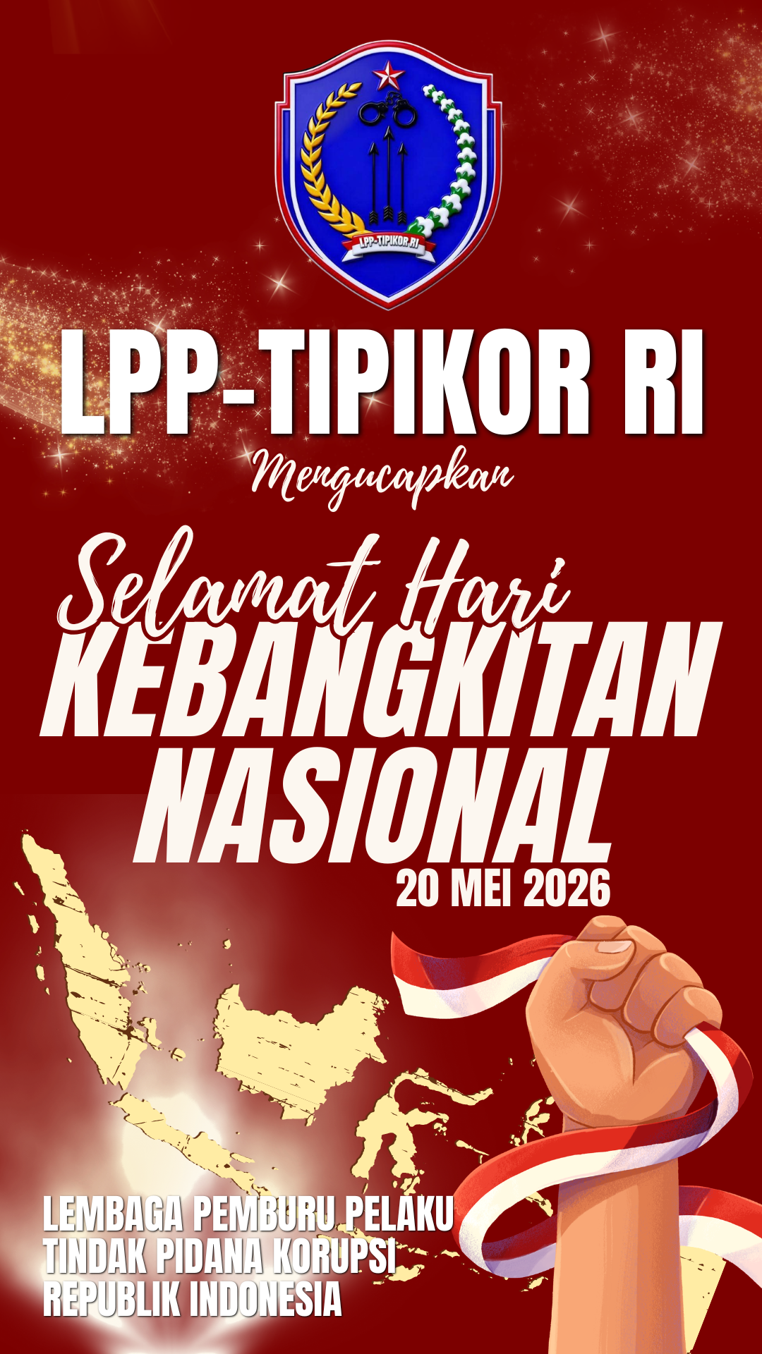 LPP-TIPIKOR RI: HARKITNAS 2026, BANGKIT BERSAMA BERANTAS KORUPSI DEMI KEDAULATAN NEGARA