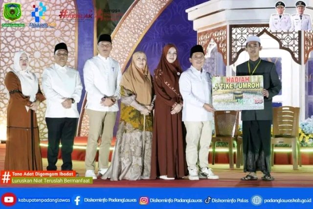 Resmi Ditutup Bupati, MTQ ke-XVI Padang Lawas Berakhir, Sosa Timur Jadi Tuan Rumah Tahun Depan
