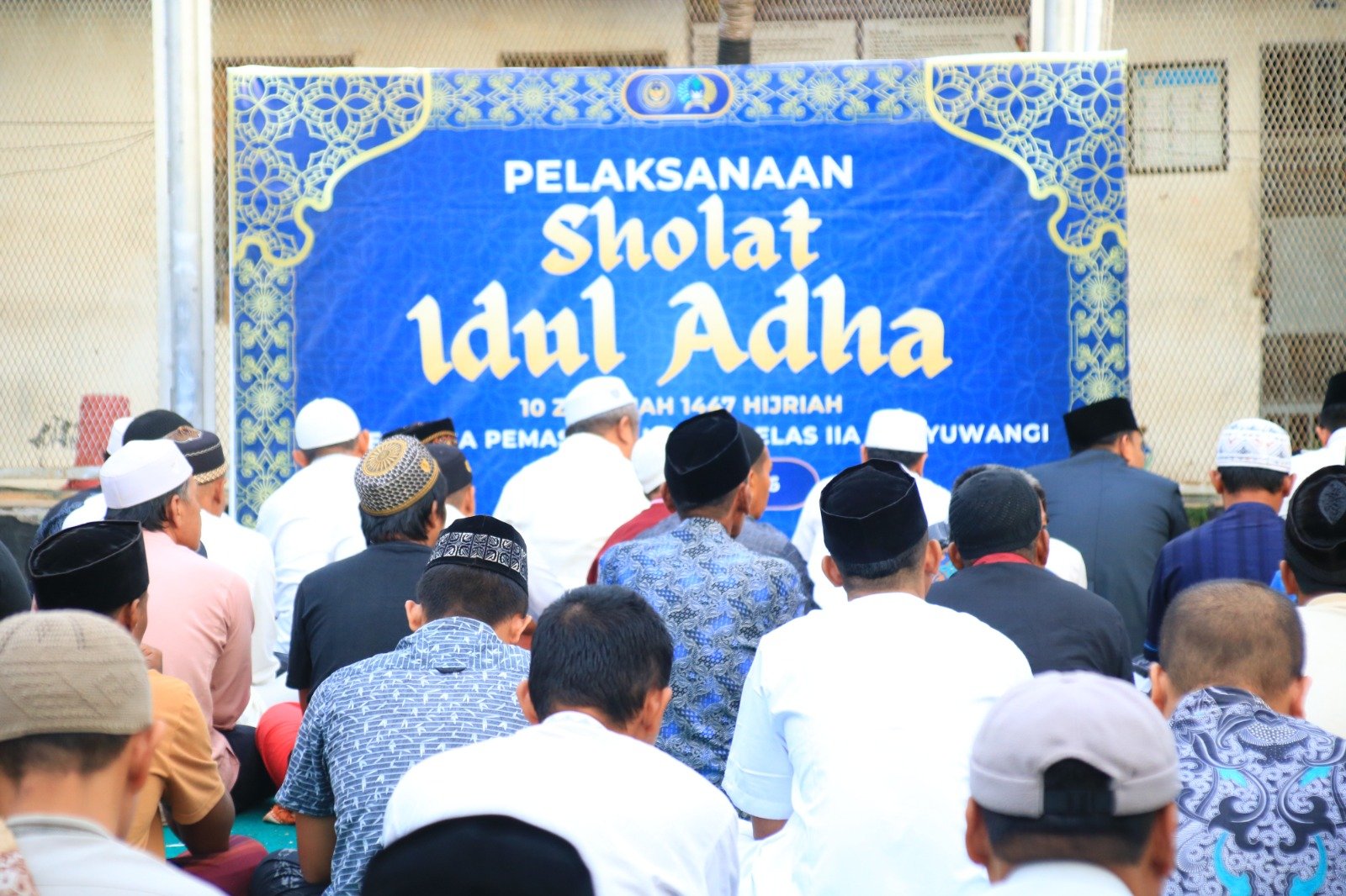Salat Idul Adha di Lapas Banyuwangi, Warga Binaan Diajak Petik Hikmah Keikhlasan dan Perbaiki Diri