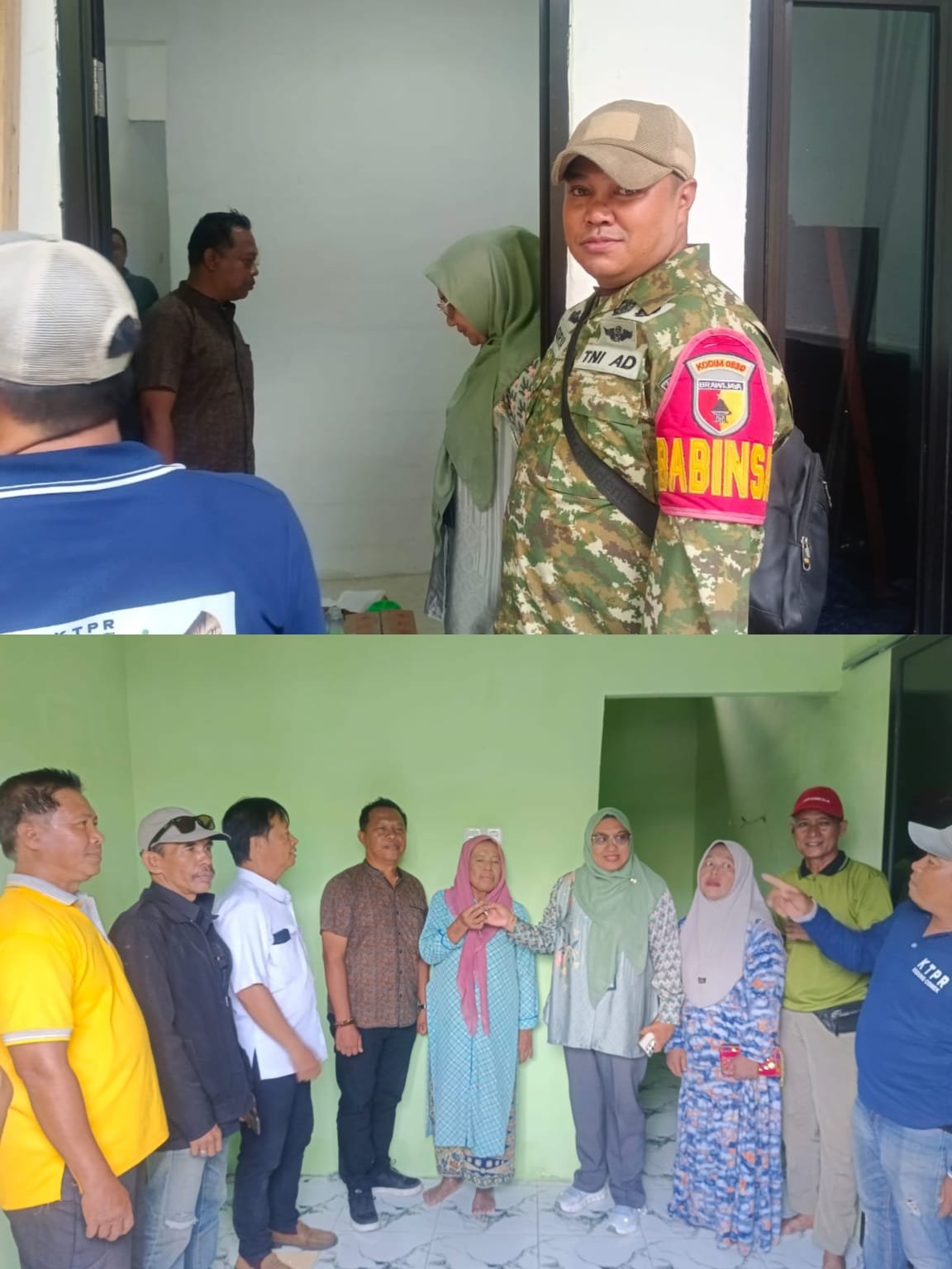 Camat Bulak Hudaya dan Lurah Kedung Cowek Frans Kawal Program Rutilahu, Tiga Warga Terima Rumah Layak Huni