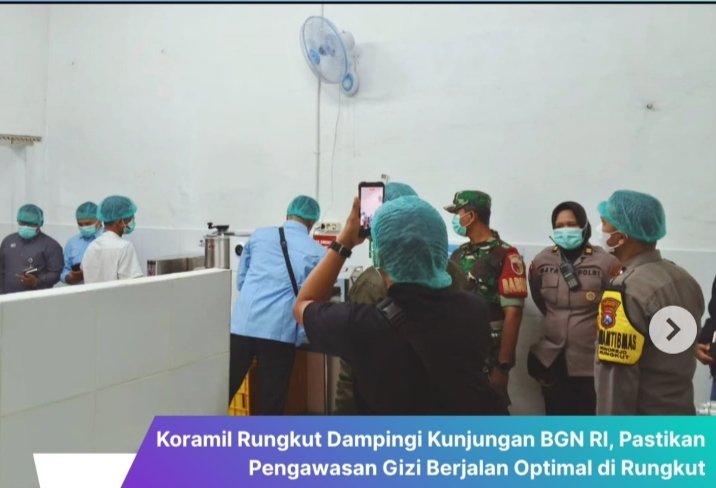 Koramil Rungkut Dampingi Kunjungan BGN RI, Pastikan Pengawasan Gizi Berjalan Optimal di Rungkut