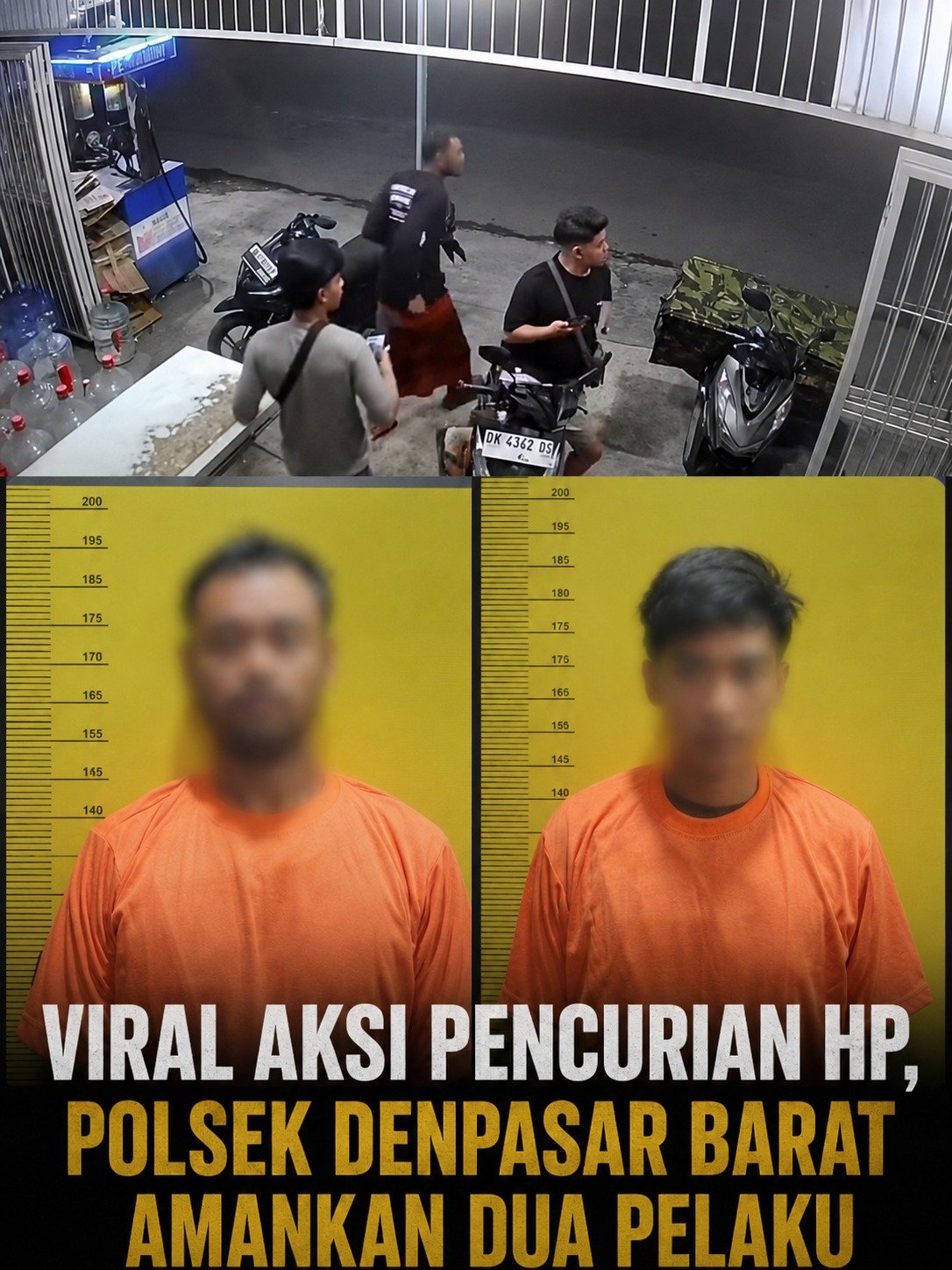 Viral Kasus Pencurian HP, Unit Reskrim Polsek Denpasar Barat Berhasil Amankan Dua Pelaku