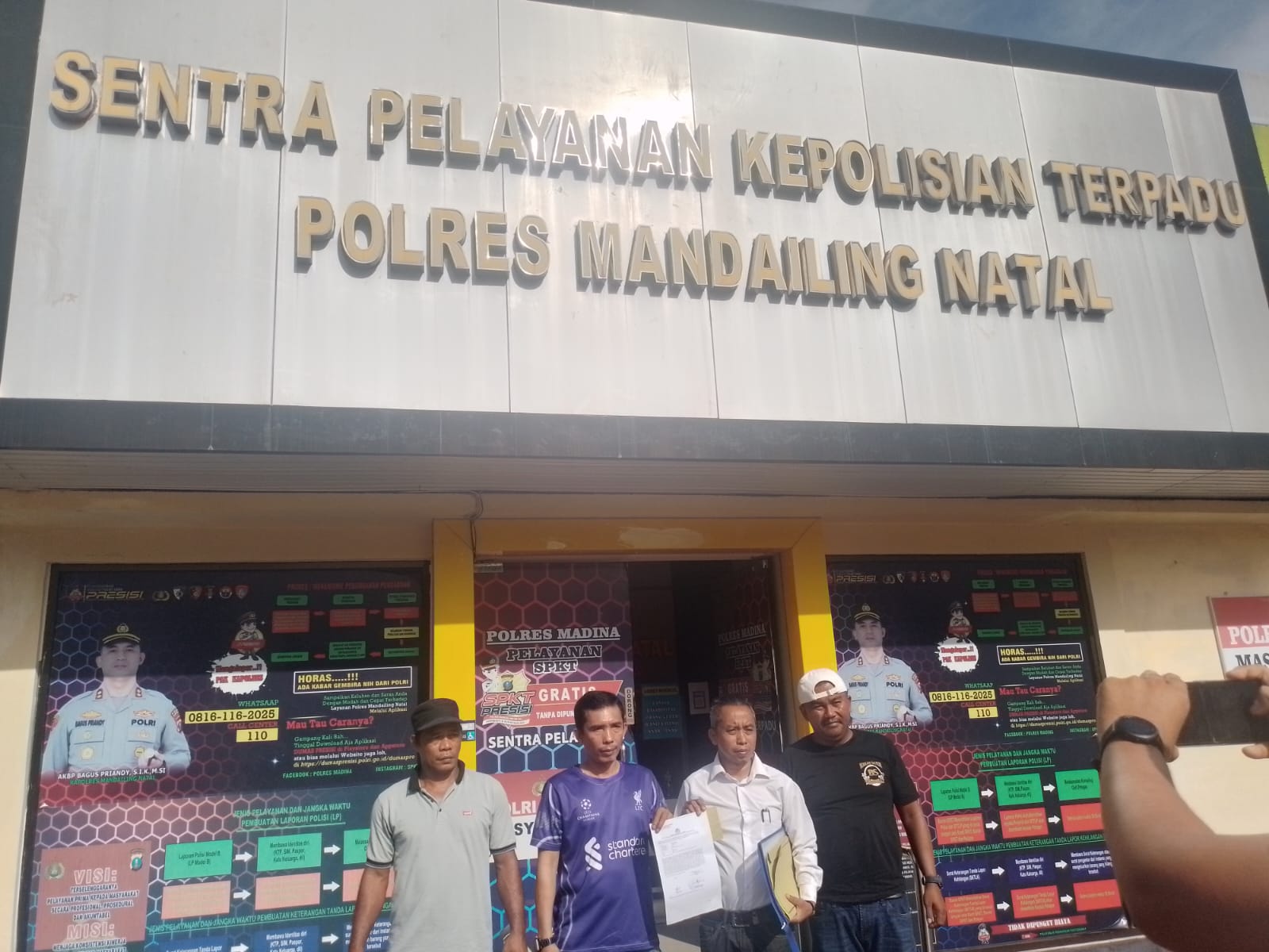 Dugaan Penggelapan Dana Nasabah Senilai Rp221 Juta, Bank BRI Cabang Panyabungan Dilaporkan ke Polres Madina