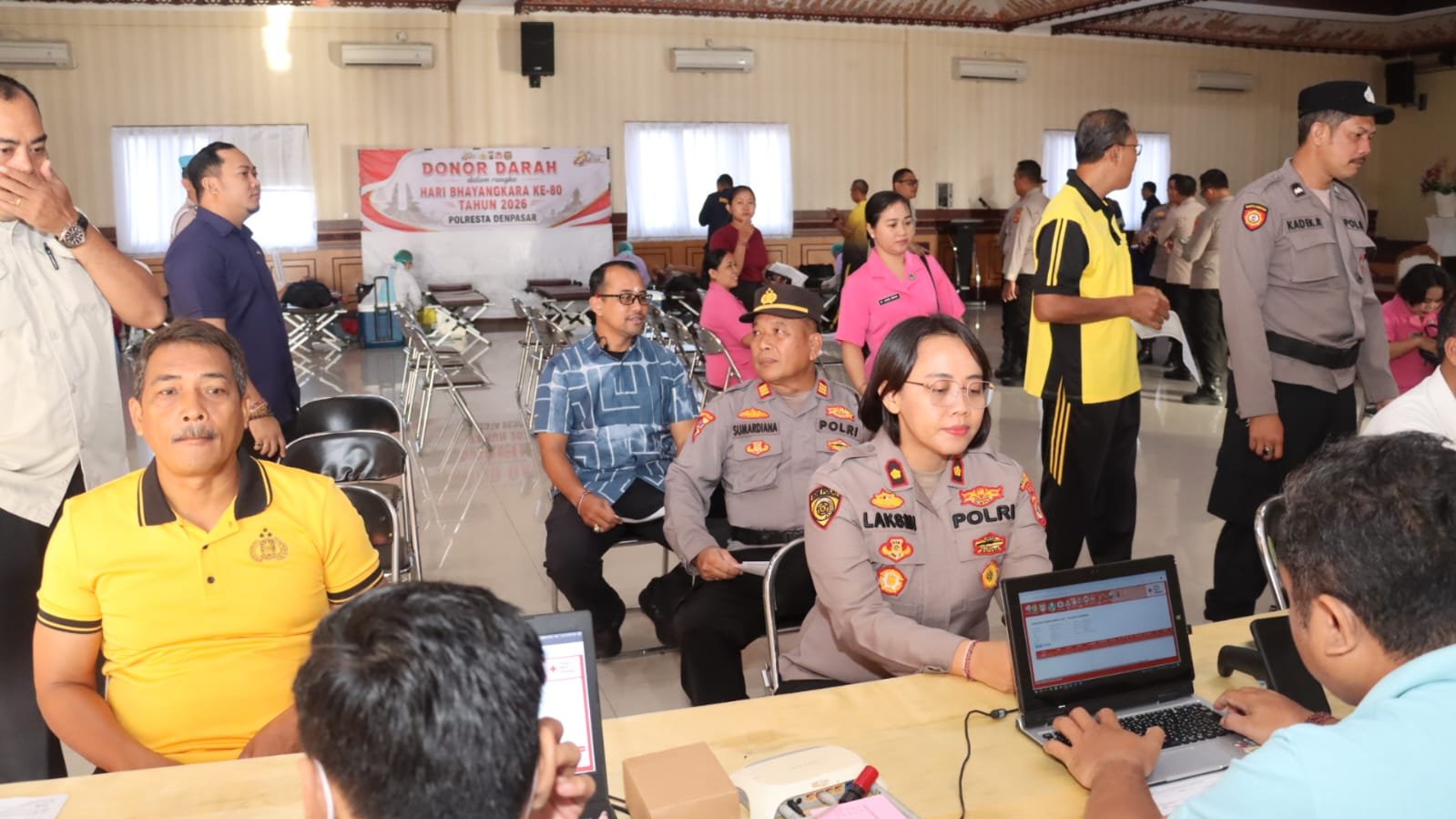 Polresta Denpasar Gelar Donor Darah Sambut Hari Bhayangkara ke-80, Wujud Nyata Kepedulian Kemanusiaan