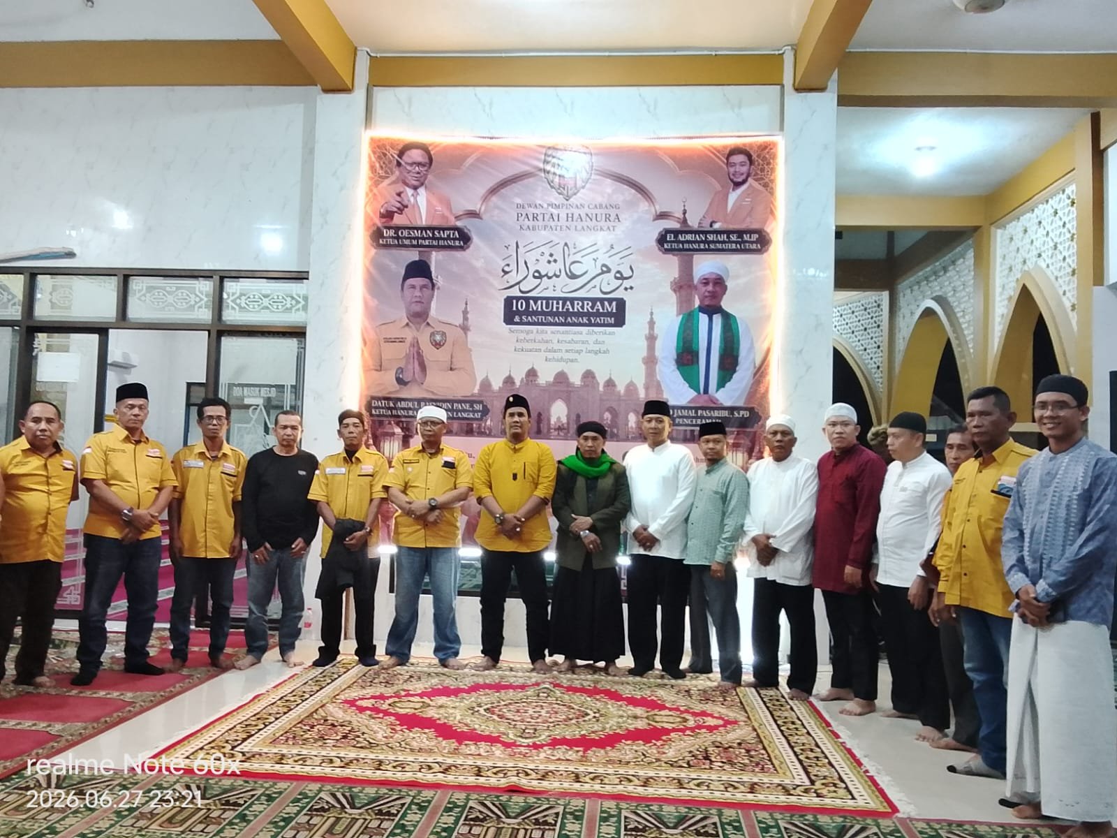 DPC HANURA LANGKAT GELAR SANTUNAN ANAK YATIM SAMBUT 10 MUHARRAM, WUJUD KEPEDULIAN DAN SEMANGAT KEBERSAMAAN