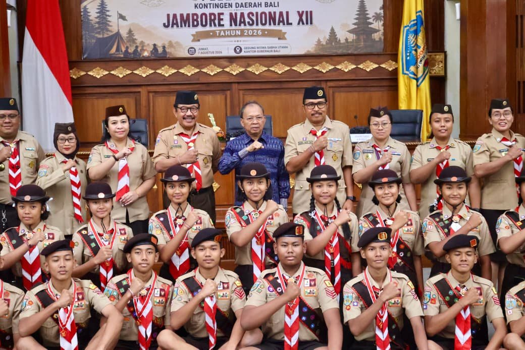 Gubernur Koster Lepas 352 Pramuka Bali Menuju Jamnas XII, Usung Misi Lingkungan dan Jati Diri