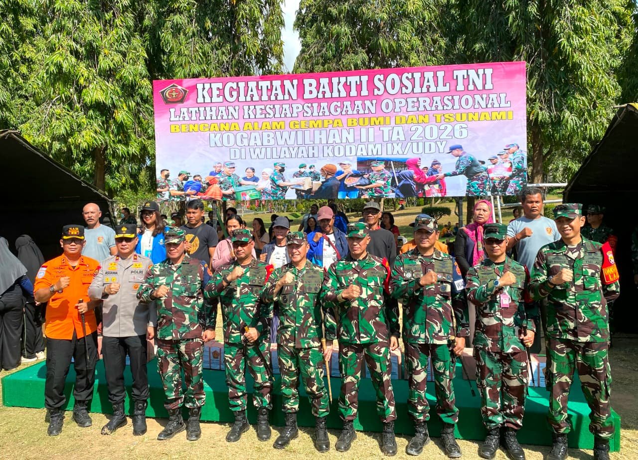500 Personel Gabungan Gelar Simulasi Tsunami, Kodim 1611/Badung Tampil Aktif Latihan Kesiapsiagaan Bencana