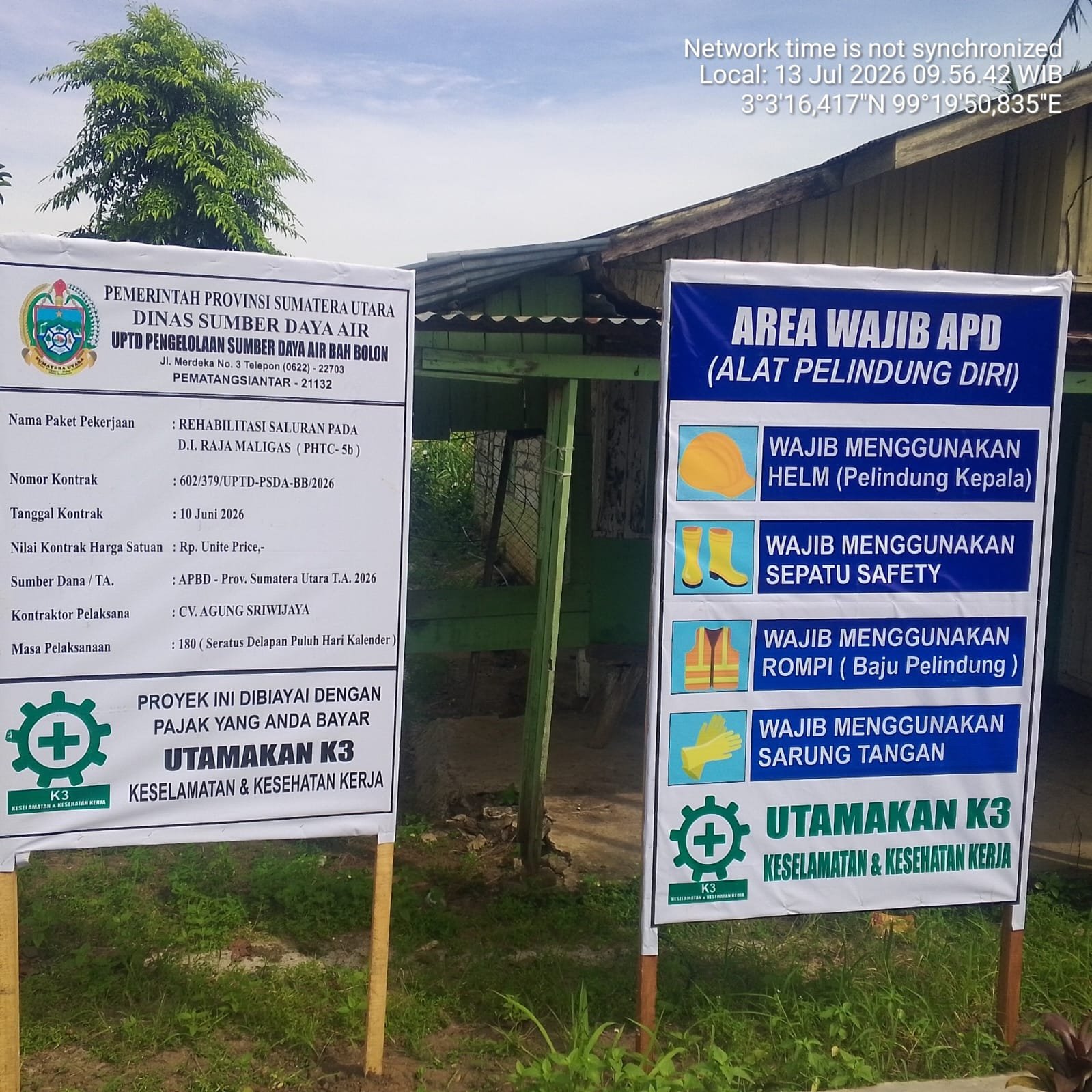 Papan Proyek Irigasi PSDA Bahal Batu Dicabut Mendadak, Rangkap Jabatan Kades Semakin Menguatkan Dugaan Kejanggalan