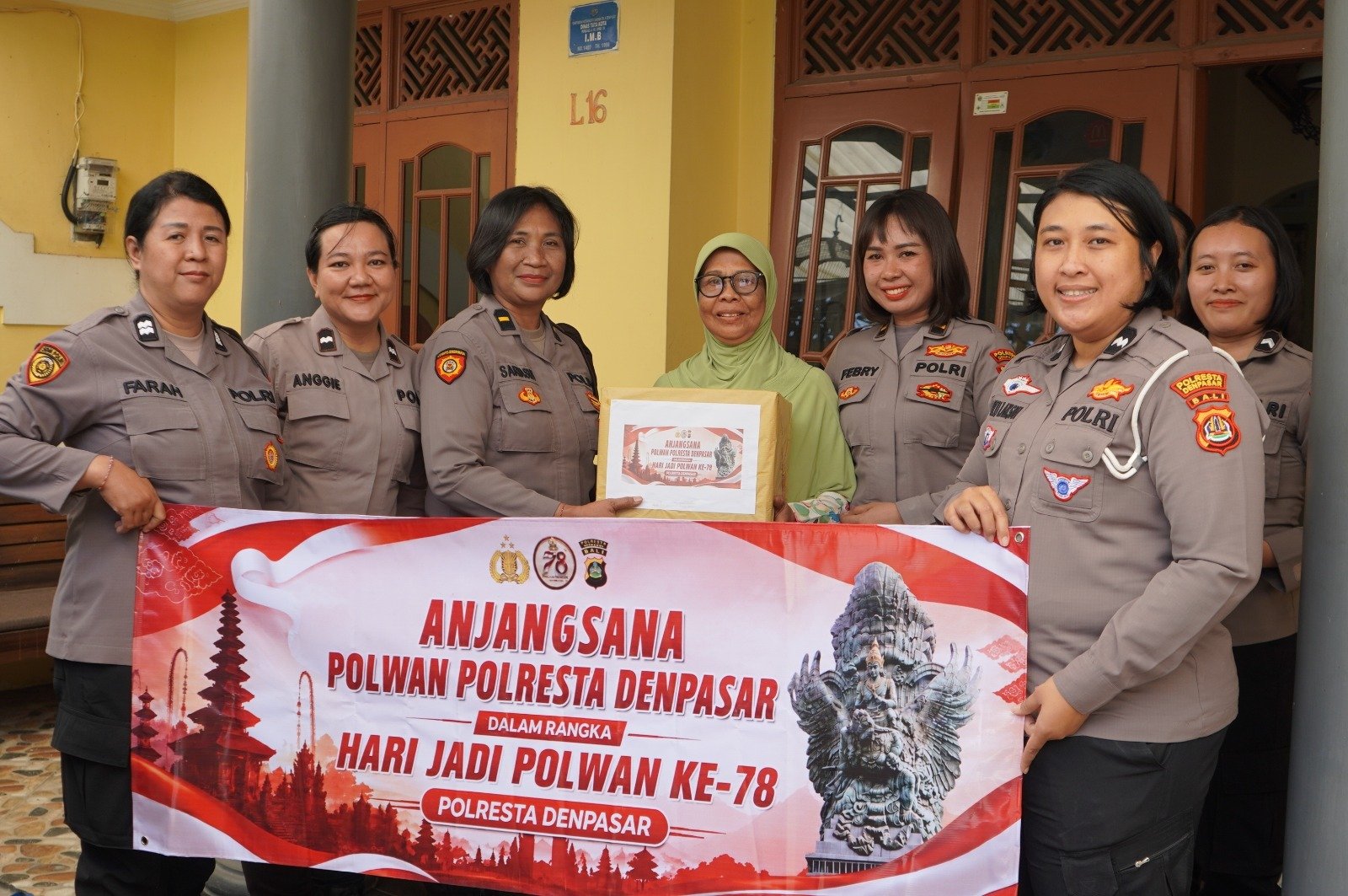 Pererat Silaturahmi HUT Polwan ke-78, Polresta Denpasar Kunjungi Purnawirawan