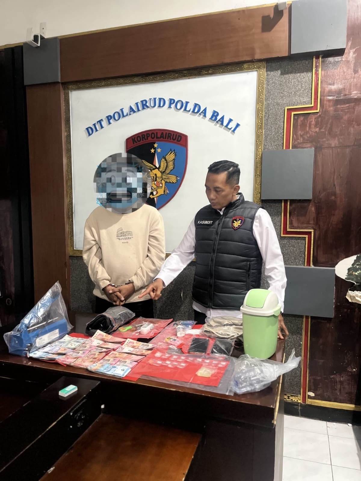 Subdit Gakkum Polairud Polda Bali Amankan Pengedar Sabu & Ekstasi di Pemogan Denpasar