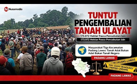 Masyarakat Tiga Kecamatan di Padang Lawas Tuntut Pengembalian Tanah Ulayat Pasca Pencabutan Izin