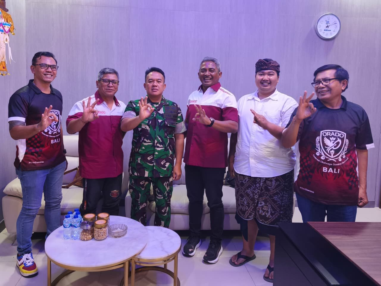 ORADO Bali Audiensi dengan TNI: Siapkan Turnamen Domino Piala Panglima TNI dan Tantang Rekor MURI