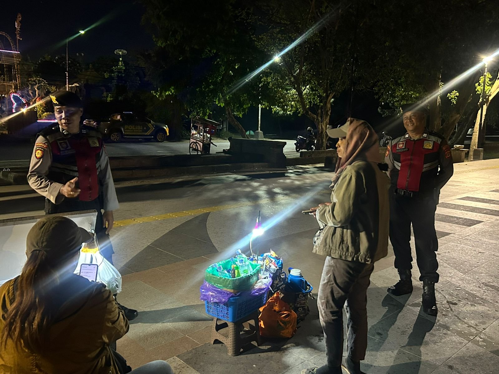 Patroli Dialogis Samapta Polresta Denpasar Kawal Keamanan Kawasan Renon, Cegah Curanmor dan Perkelahian