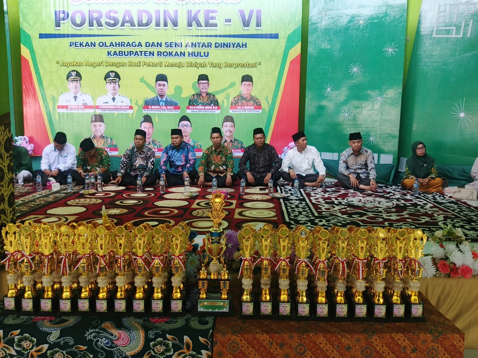 PORSADIN VI Rokan Hulu Resmi Dibuka: 16 Kecamatan Adu Potensi Santri di Tambusai Utara