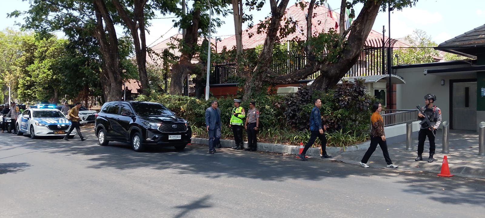 Polsek Dentim Amankan Kunjungan Australian Federal Police di Konsulat Jenderal Australia Bali