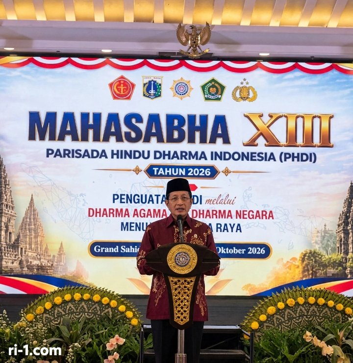 Menteri Agama di Mahasabha XIII PHDI <br>Jika Cinta Sudah Berbicara, Semuanya Akan Mudah