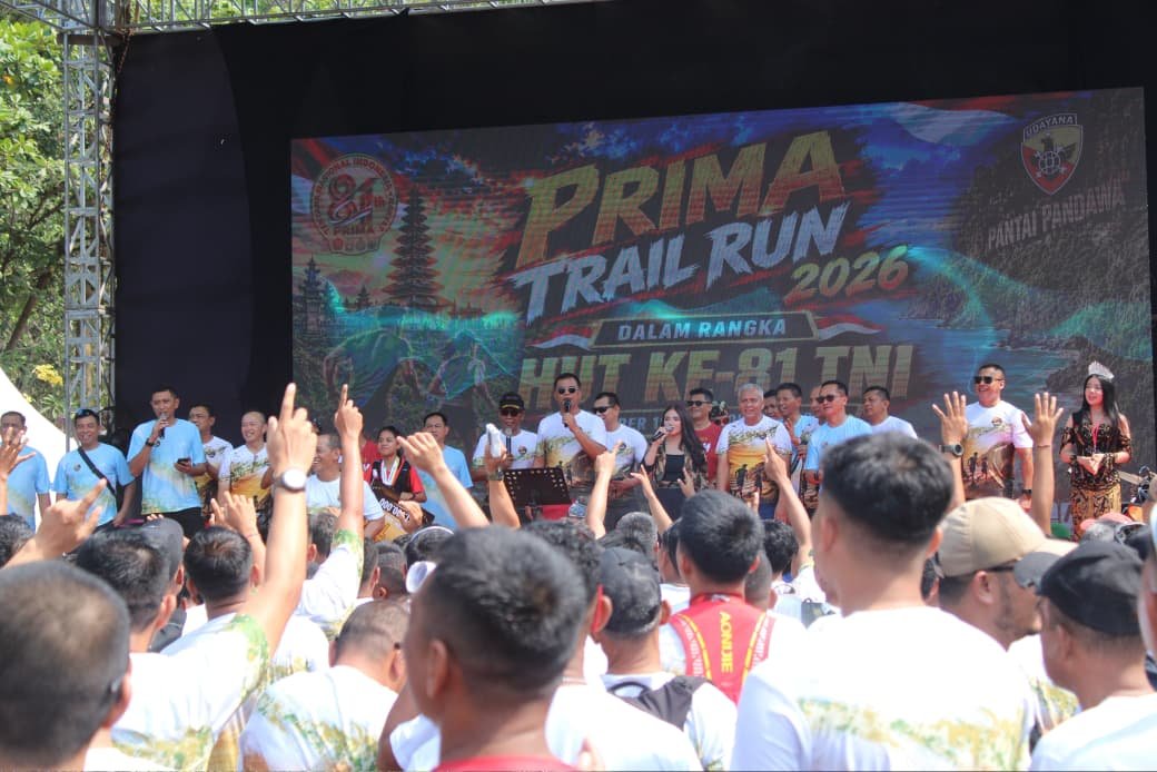 Semarak HUT ke-81 TNI, 2.975 Peserta Ramaikan Prima Trail Run di Pantai Pandawa