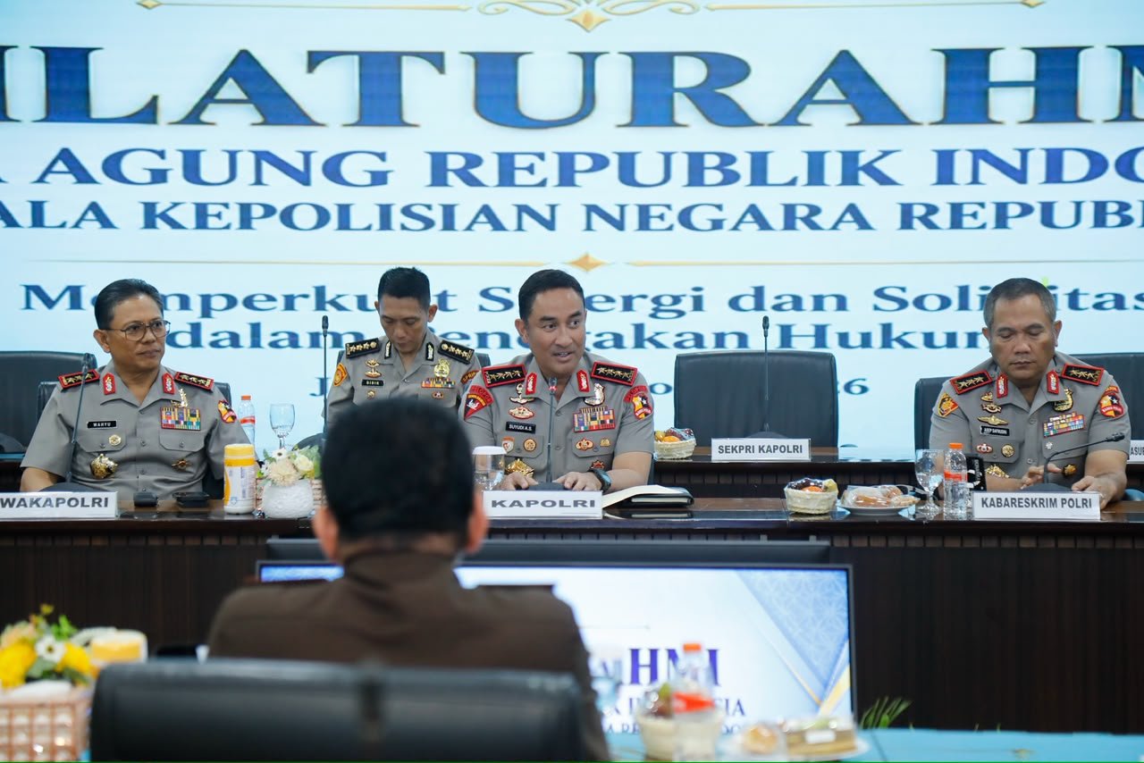 Temui Jaksa Agung, Kapolri Suyudi Ario Seto Dorong Penguatan Sinergi Penegakan Hukum