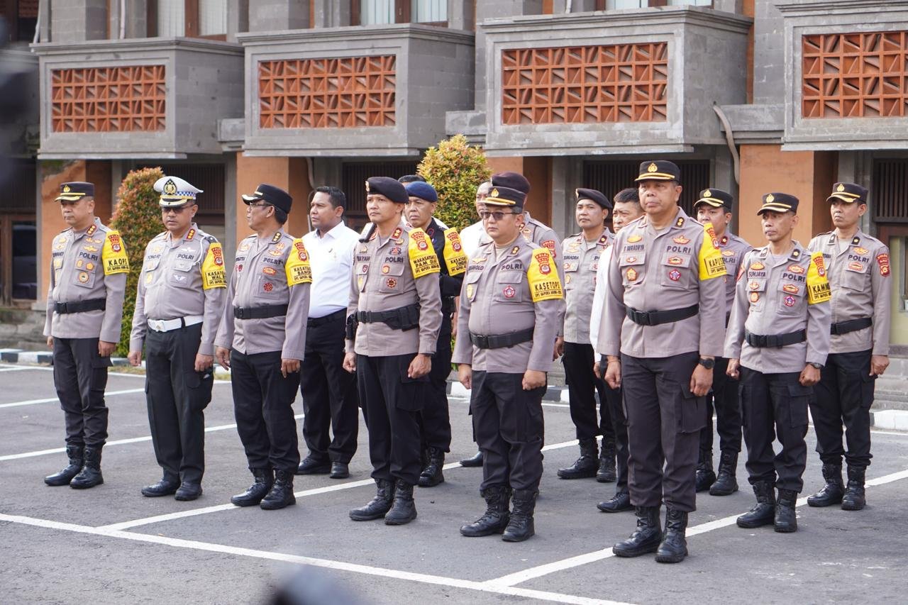 Karoops Polda Bali Pimpin Apel Kesiapan Ops Gapura Agung VI-2026, Amankan Pertemuan Internasional ASCOPE